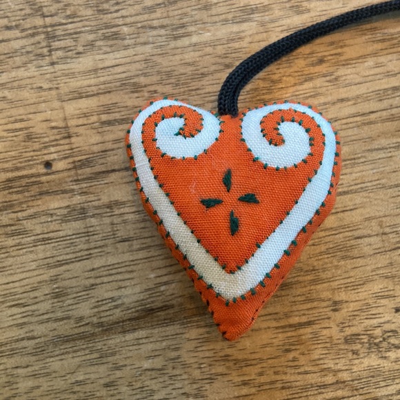 Hmong Embroidered Fabric Hearts from Laos - Picture 12 of 15